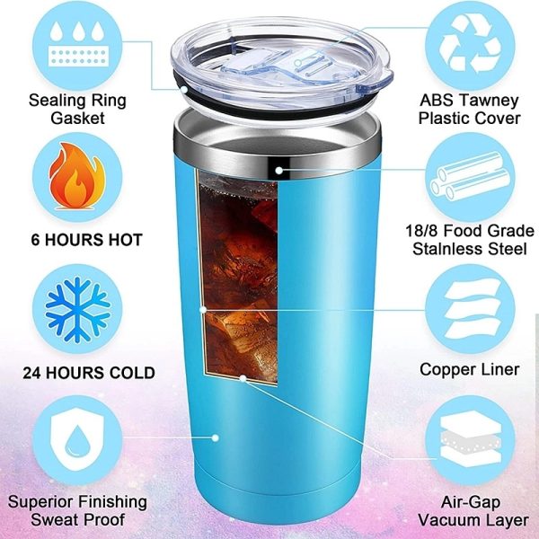 20Oz Stainless Steel Tumbler With Lid