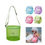 Nylon Mesh Beach Cylindrical Storage Bag