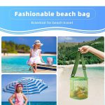 Nylon Mesh Beach Cylindrical Storage Bag