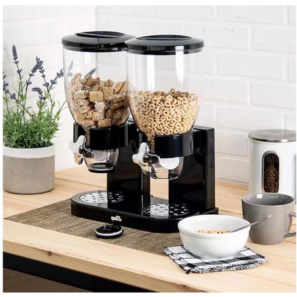 Home Daily Use Double Cup Cereal Dispenser Separator