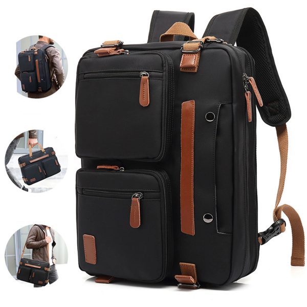 Men'S Durable Student Book Functional Backpack