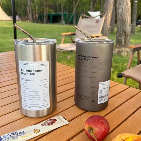 Stainless Steel Double Layer Keeps Cold Insulation Cup.