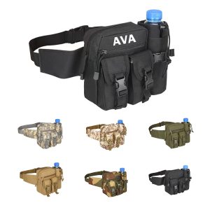 Outdoor Tactical Waist Slip Pack With Water Bottle Holder