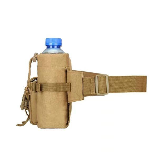 Outdoor Tactical Waist Slip Pack With Water Bottle Holder