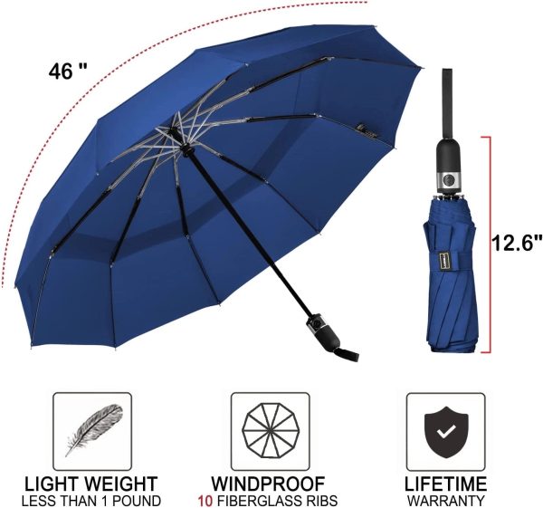 Automatic Compact Folding Reverse Umbrella