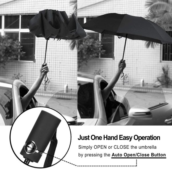 Automatic Compact Folding Reverse Umbrella