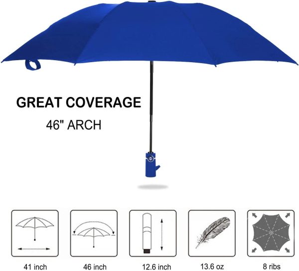 Automatic Compact Folding Reverse Umbrella