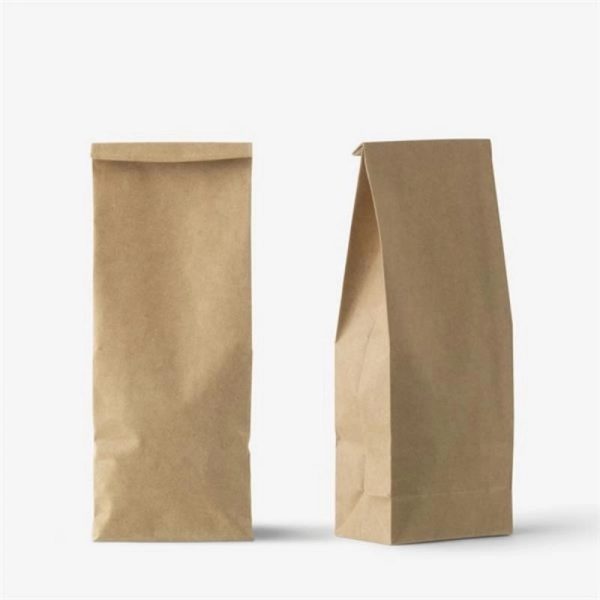 White/Brown Paper Bag With Handle Bulk