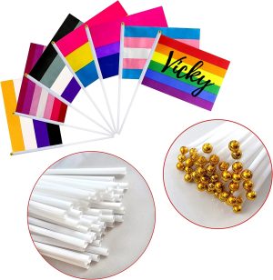 Rainbow Pride Flag Bunting Decorations Supplies For Parades