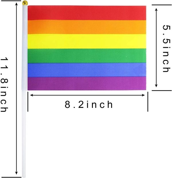 Rainbow Pride Flag Bunting Decorations Supplies For Parades