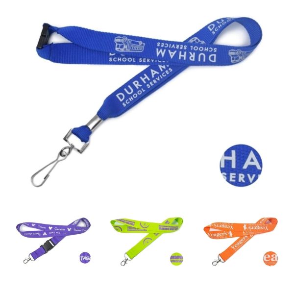 Custom Polyester Nylon Keychain Lanyards