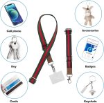 Custom Polyester Nylon Keychain Lanyards