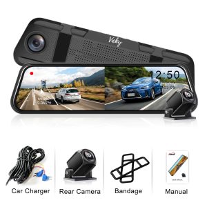 4K Mirror Dash 1080P Car Camera With Hd Screen Wide