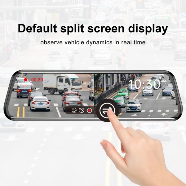 4K Mirror Dash 1080P Car Camera With Hd Screen Wide