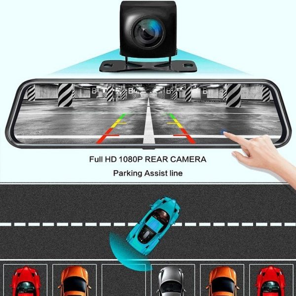 4K Mirror Dash 1080P Car Camera With Hd Screen Wide