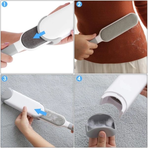 Double-Sided Reusable Pet Hair Removal Brush