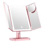 Tri-Fold Lighted Vanity Mirror