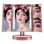 Tri-Fold Lighted Vanity Mirror