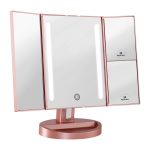 Tri-Fold Lighted Vanity Mirror