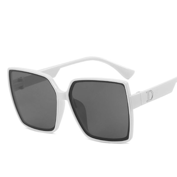 Retro Square Large Frame Street Photography Sunglasses