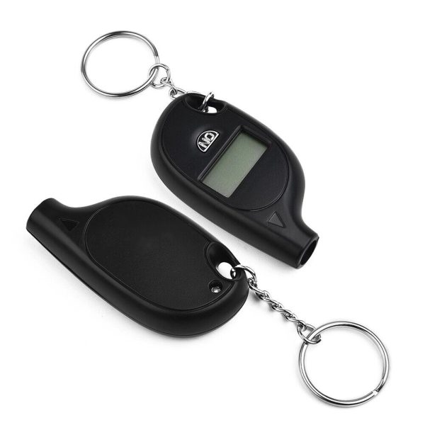 Mini Tire Pressure Gauge Digital Lcd Display With Keychain