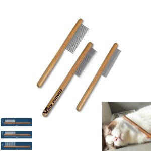 Wood Handle Slicker Comb For Pet 1 Pack