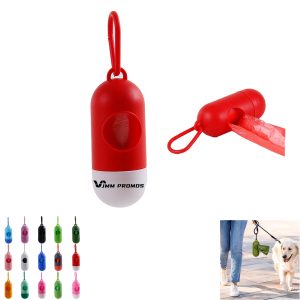 Unscented Dog Poop Bags With Dispenser And Leash Clip