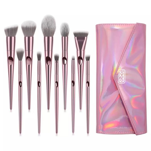 10pcs Makeup Brush Kit Cosmetic Set