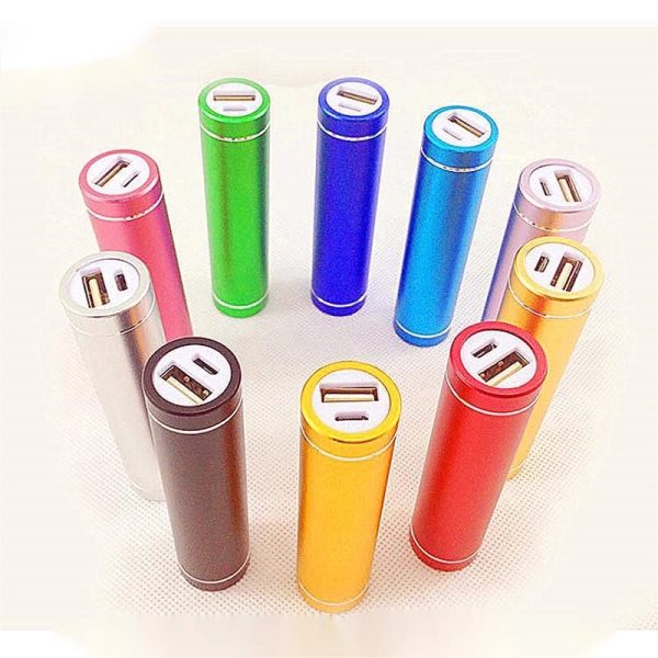 Cylinder Colorful 2200Mah Lipstick Power Bank