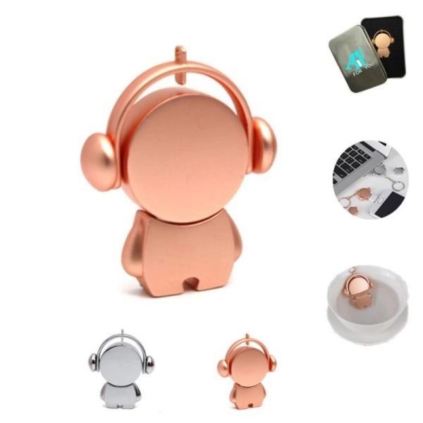 Earphone Robot Usb Flash Drive