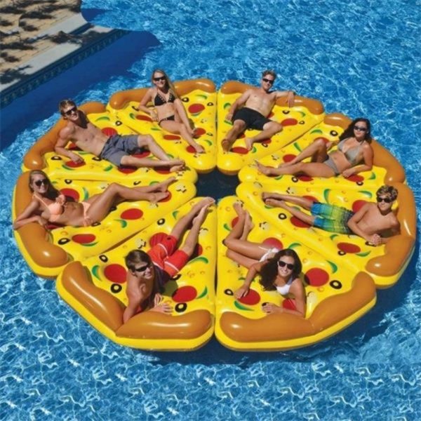 Inflatable Pizza Float Swimming Pool Mattress