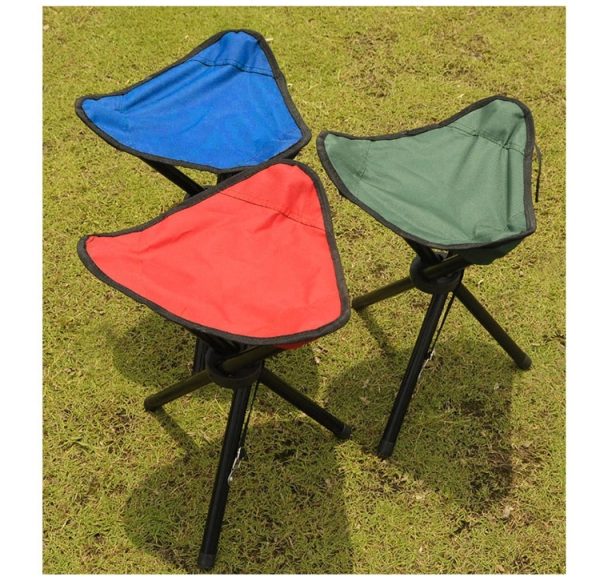 Folding Tripod Stool Chair With Carrying Bag