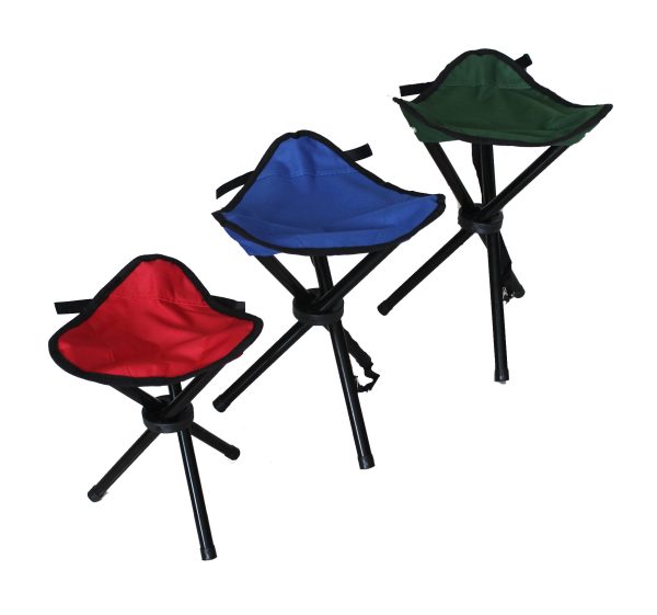 Folding Tripod Stool Chair With Carrying Bag