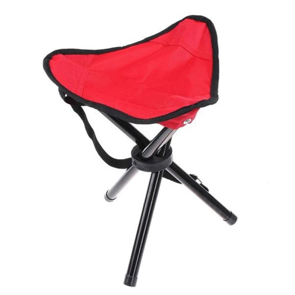 Folding Tripod Stool Chair With Carrying Bag