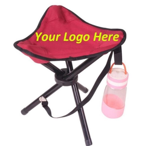 Folding Tripod Stool Chair With Carrying Bag