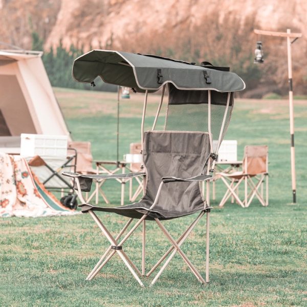 Foldable Beach Chair With Sunshade