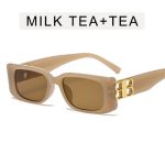 Bb Square-Frame Gold-Tone Sunglasses