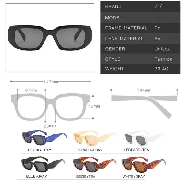 Irregular Frame Sunglasses