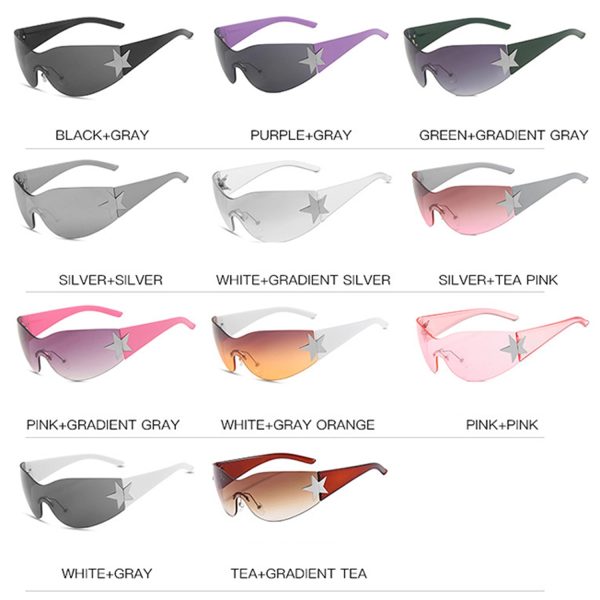 Rimless Pentagram Sunglasses