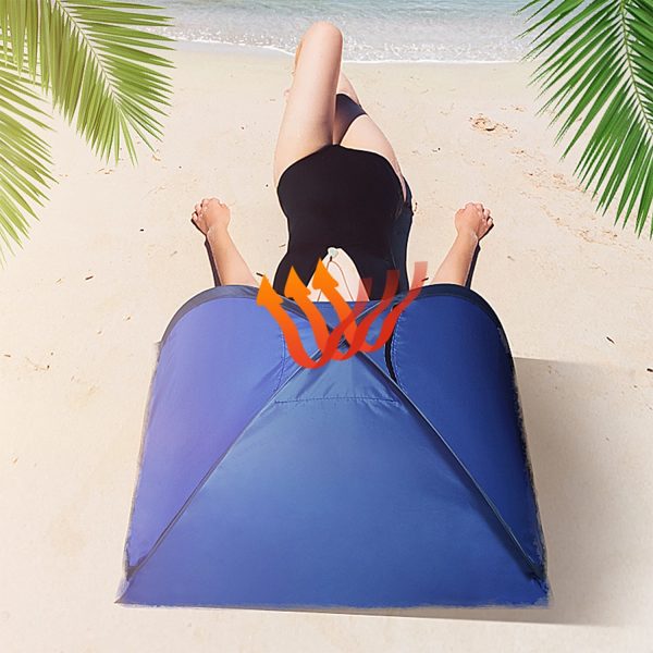 Outdoor Automatic Beach Sunshade Headrest Tent