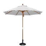 Commercial Market Umbrella-8'X8' 4 Panels Wood Pole