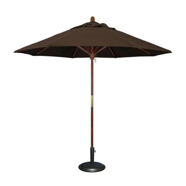 Commercial Market Umbrella-8'X8' 4 Panels Wood Pole