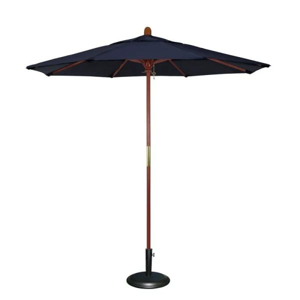 Commercial Market Umbrella-8'X8' 4 Panels Wood Pole