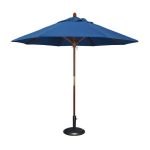 Commercial Market Umbrella-8'X8' 4 Panels Wood Pole