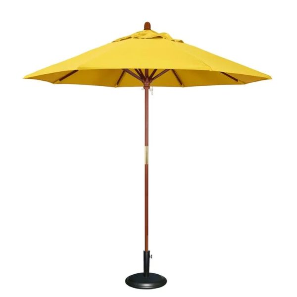 Commercial Market Umbrella-8'X8' 4 Panels Wood Pole