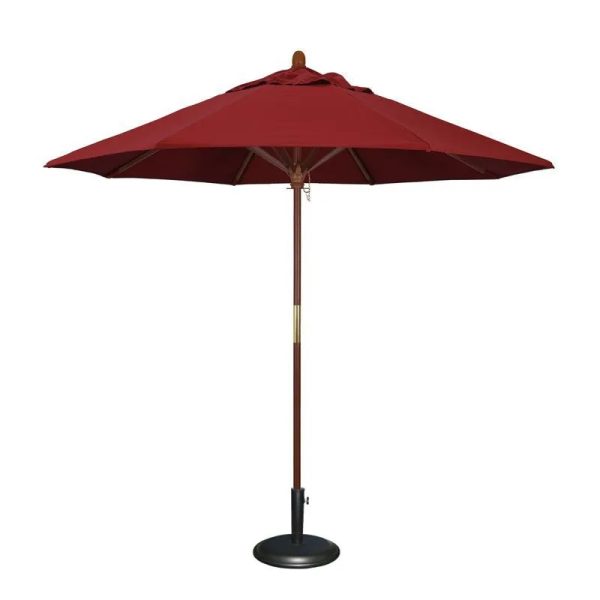 Commercial Market Umbrella-8'X8' 4 Panels Wood Pole