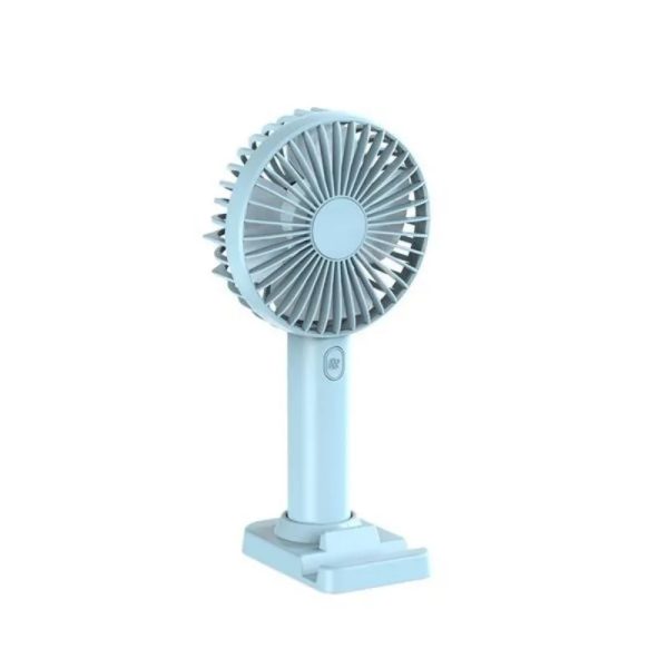 Round Handheld Fan With Phone Stand