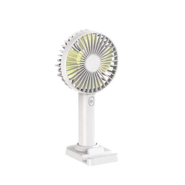 Round Handheld Fan With Phone Stand