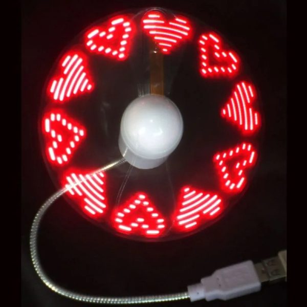 Usb Fan With Led Display Custom Message