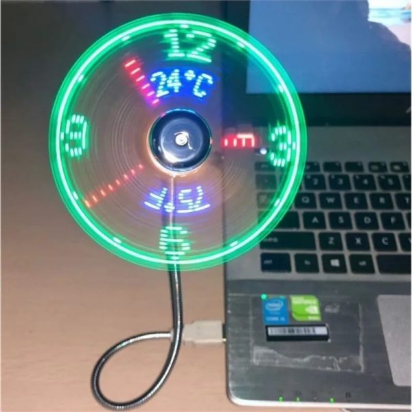 Usb Fan With Led Display Custom Message